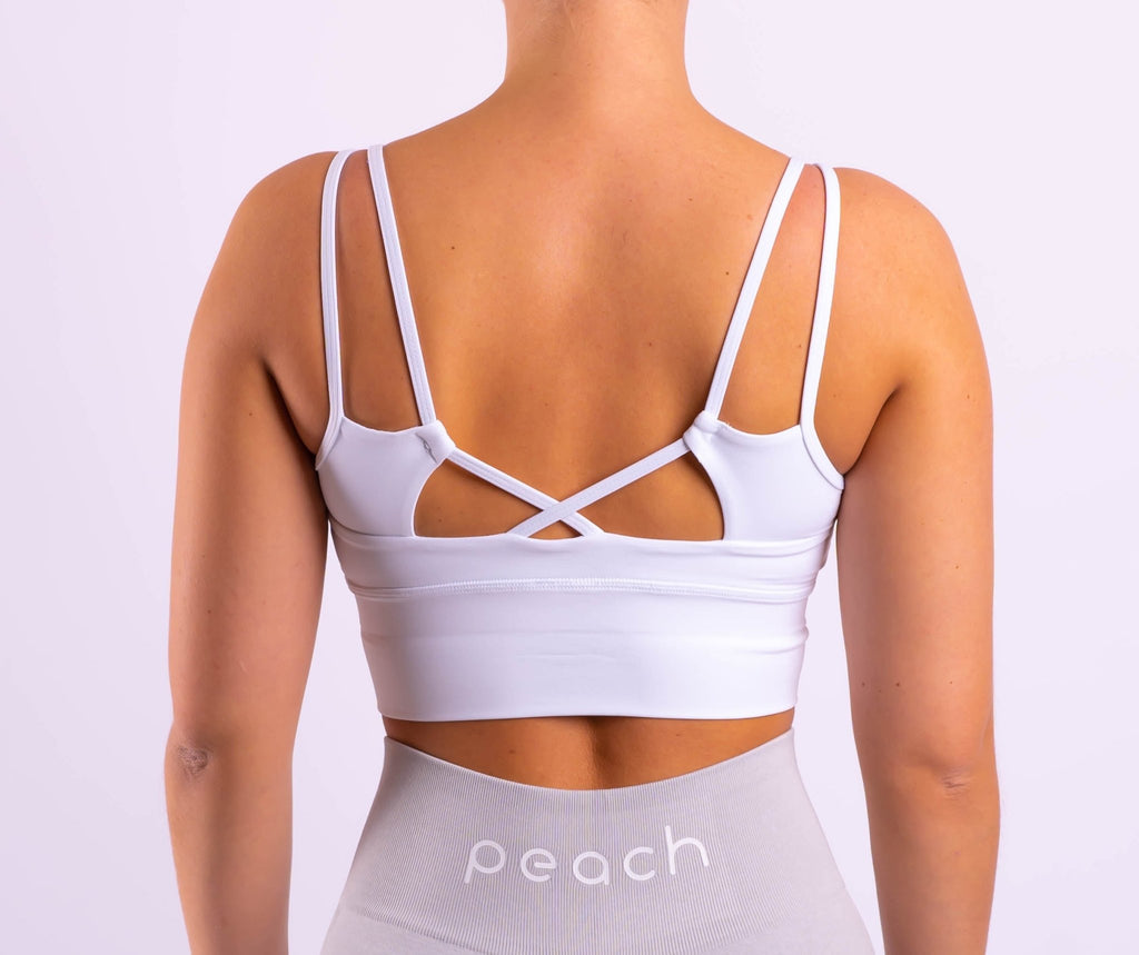 High Impact Action Bra With Clasp Peach